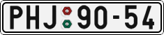 License plate of the Czech Republic, Cars (1960)