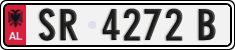 License plate of Albania, Cars (1993)