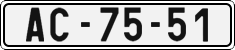 License plate of the Czech Republic, Cars (1960)