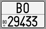 License plate of Italy, Cars (1927 year series)