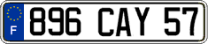 French license plate, FNI
