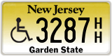 New Jersey, Vehicles for disabled persons (A/B XXXX / XXXX A/B)