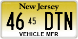 New Jersey, Vehicle Manufacturer (ABC 1234/1234 ABC)
