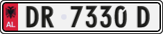 License plate of Albania, Cars (1993)