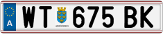 License plate of Austria, Regular plates