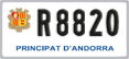 License plate of Andorra, Motorcycles (A 1234)