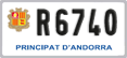 License plate of Andorra, Motorcycles (A 1234)