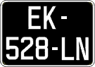 French license plate, SIV (oldtimers)