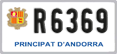 License plate of Andorra, Motorcycles (A 1234)