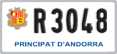 License plate of Andorra, Motorcycles (A 1234)