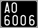 License plate of Italy, Cars (1927 year series)