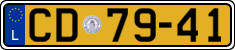 License plate of Luxembourg, Diplomatic