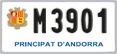 License plate of Andorra, Motorcycles (A 1234)
