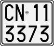License plate of Italy, Motorcycles (1927 year series)