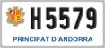 License plate of Andorra, Motorcycles (A 1234)