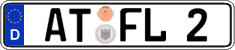 German license plate, Regular plates