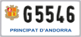 License plate of Andorra, Motorcycles (A 1234)