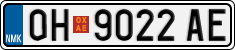 License plate of North Macedonia, Regular plates (2012)