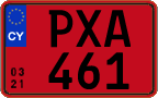 License plate of Cyprus, Rental cars