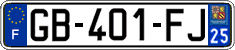 French license plate, SIV (ordinary)