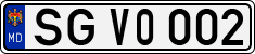 License plate of Moldova, Cars (1992)
