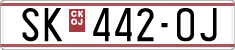 License plate of North Macedonia, Regular plates (1993)