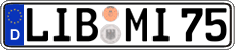 German license plate, Regular plates