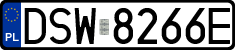 License plates of Poland, Regular car plates