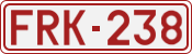 License plate of Belgium, 1951 year system