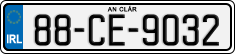 License plate of Ireland, Regular plates