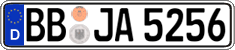 German license plate, Regular plates