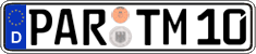German license plate, Regular plates
