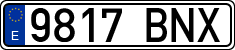 License plates of Spain, Ordinary (2000)