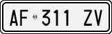 License plate of Italy, Cars (1994 year series)