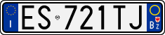 License plate of Italy, Cars (1994 year series)