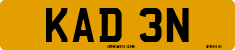 License plate of the United Kingdom, 1963 year system