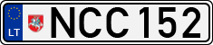 License plate of Lithuania, Cars