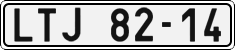 License plate of the Czech Republic, Cars (1960)
