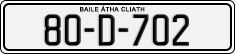 License plate of Ireland, Regular plates