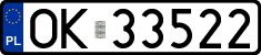 License plates of Poland, Regular car plates