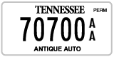 Tennessee, Antique (AA 12345)