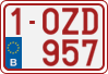 License plate of Belgium, Regular plates (2010)