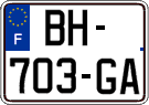 French license plate, SIV (ordinary)