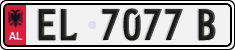 License plate of Albania, Cars (1993)