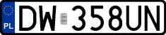 License plates of Poland, Regular car plates