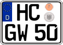 German license plate, Regular plates