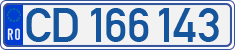 License plate of Romania, Diplomatic