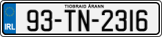 License plate of Ireland, Regular plates