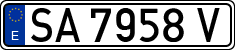 License plates of Spain, 1971 year series