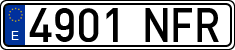 License plates of Spain, Ordinary (2000)